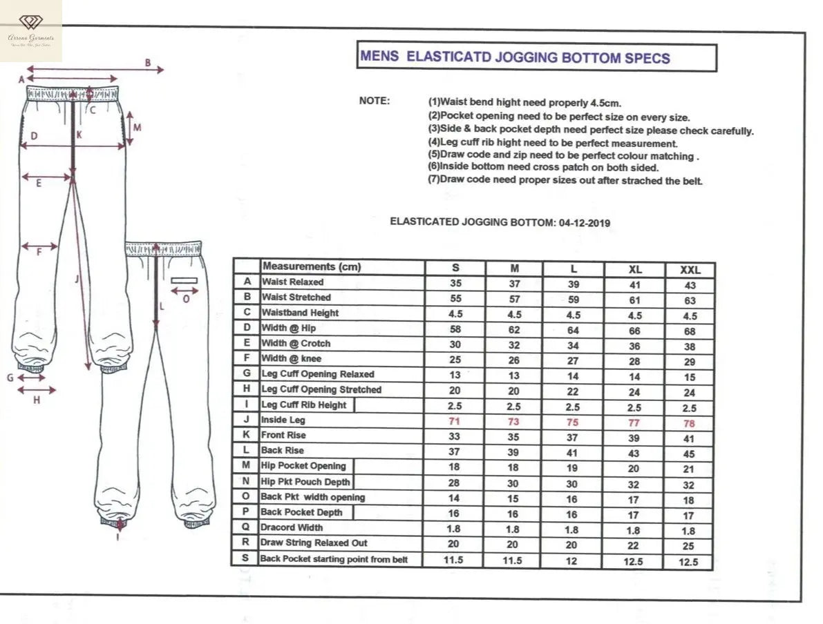 Men’s Fleece Jogging Bottoms – Thick, Warm & Comfortable Arrona Garments