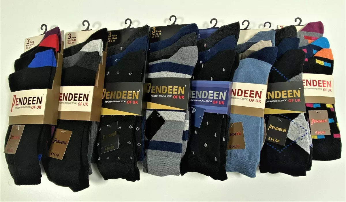 Original Pendeen 100% Soft Cotton Socks – Luxury, Lightweight & Comfortable Arrona Garments