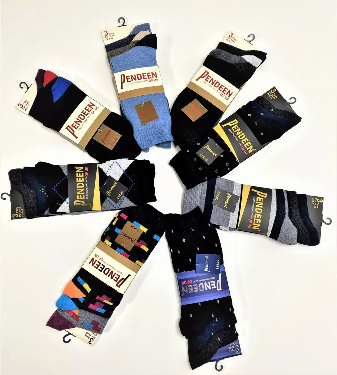 Original Pendeen 100% Soft Cotton Socks – Luxury, Lightweight & Comfortable Arrona Garments
