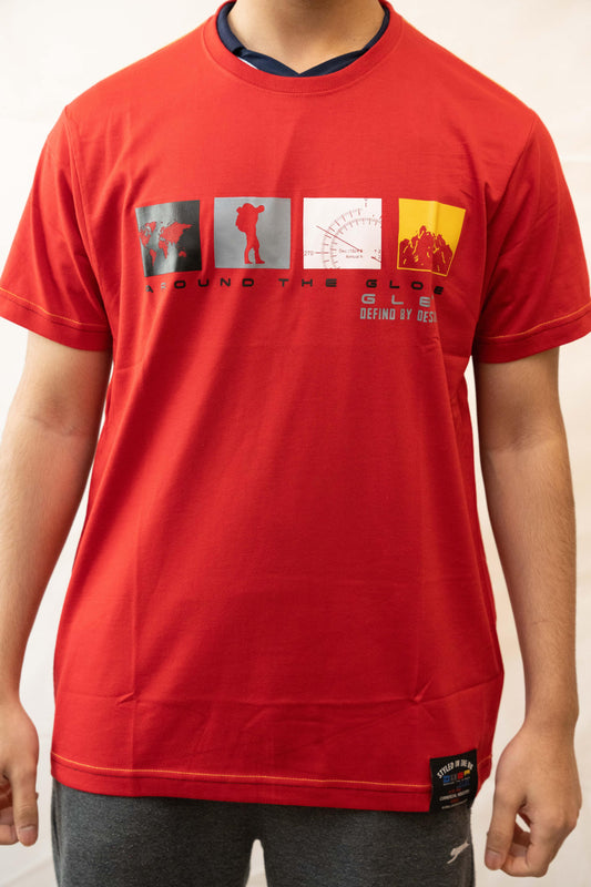 100% Cotton Printed T-Shirt | Body Fit | Breathable & Stylish Global leader brand